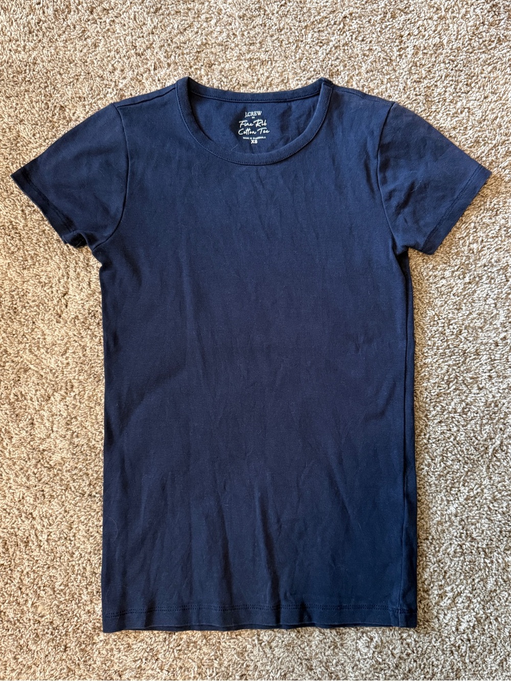 J. Crew Classic Navy Short-Sleeve Crewneck Tee